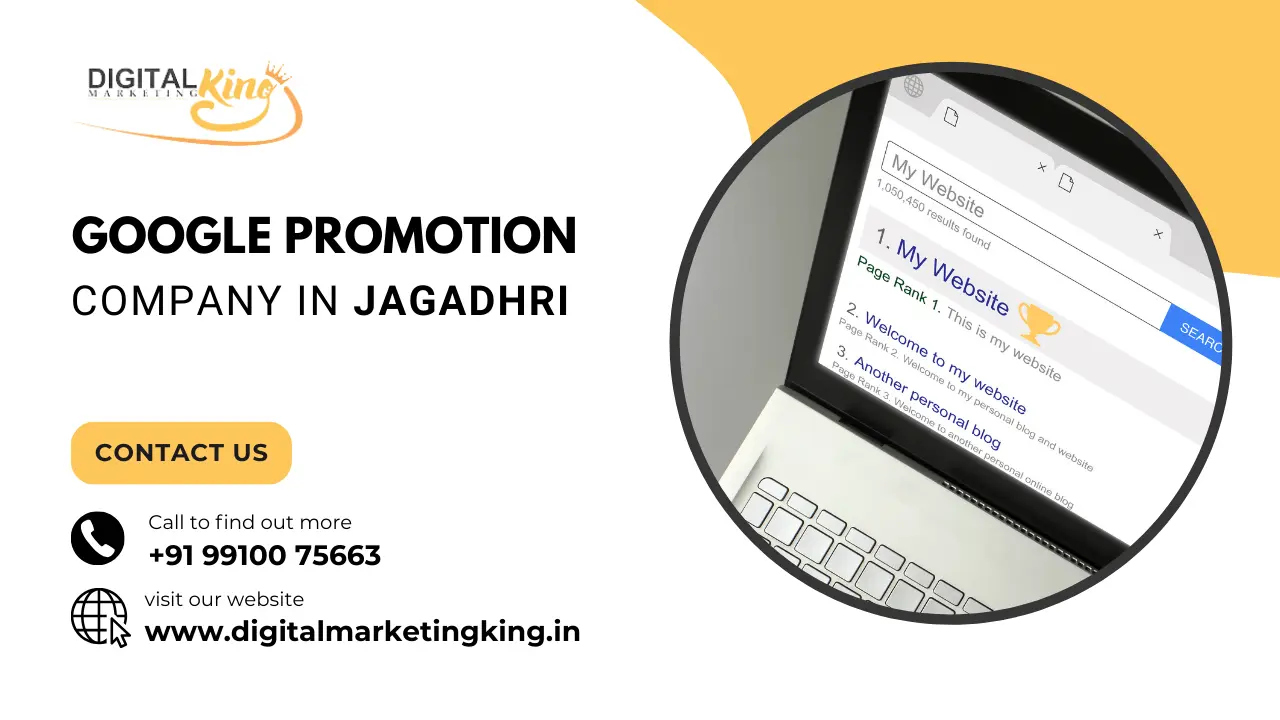 Google Promotion Company in Jagadhri