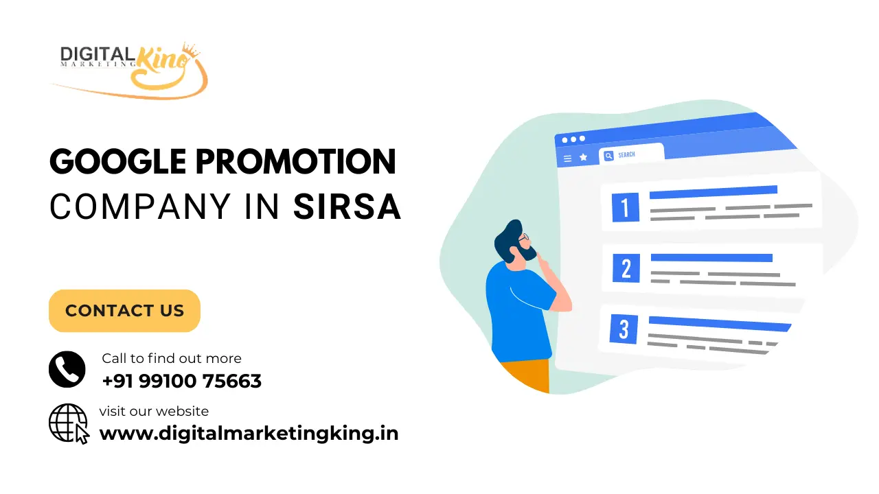 Google Promotion Company in Sirsa