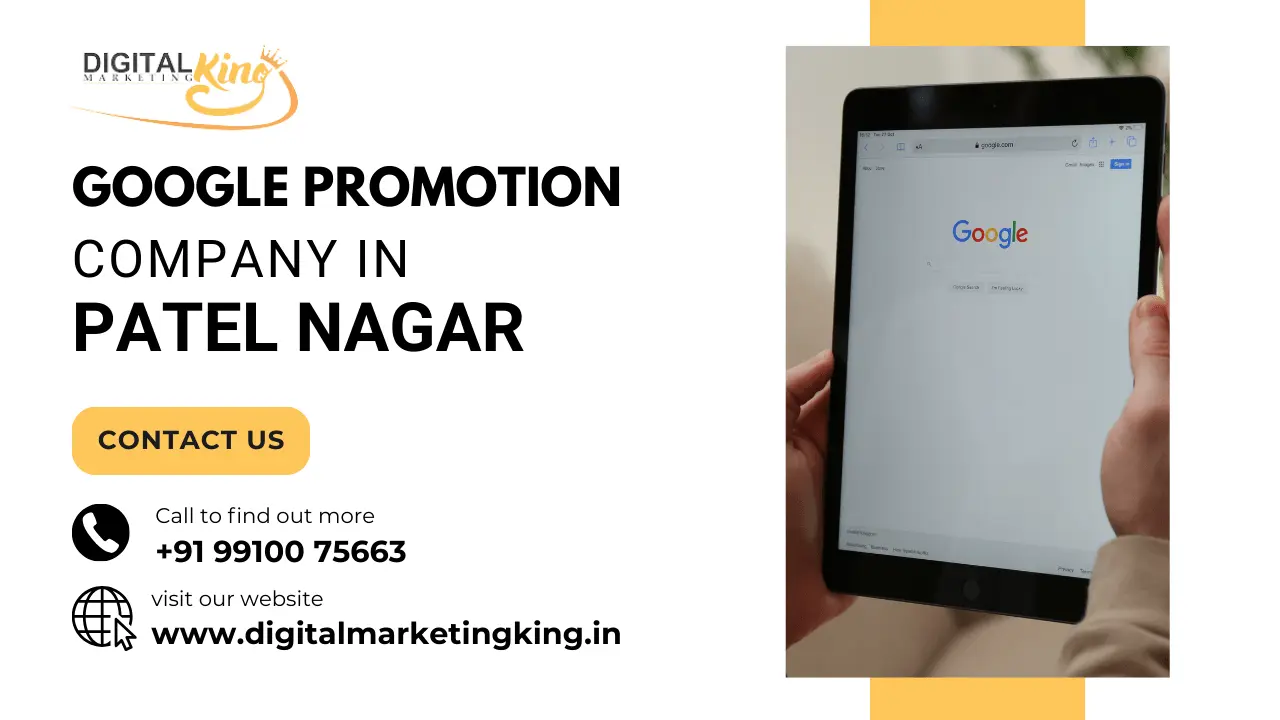 Google Promotion Company in Patel nagar