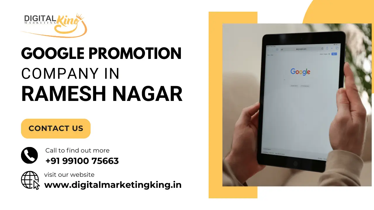 Google Promotion Company in Ramesh nagar