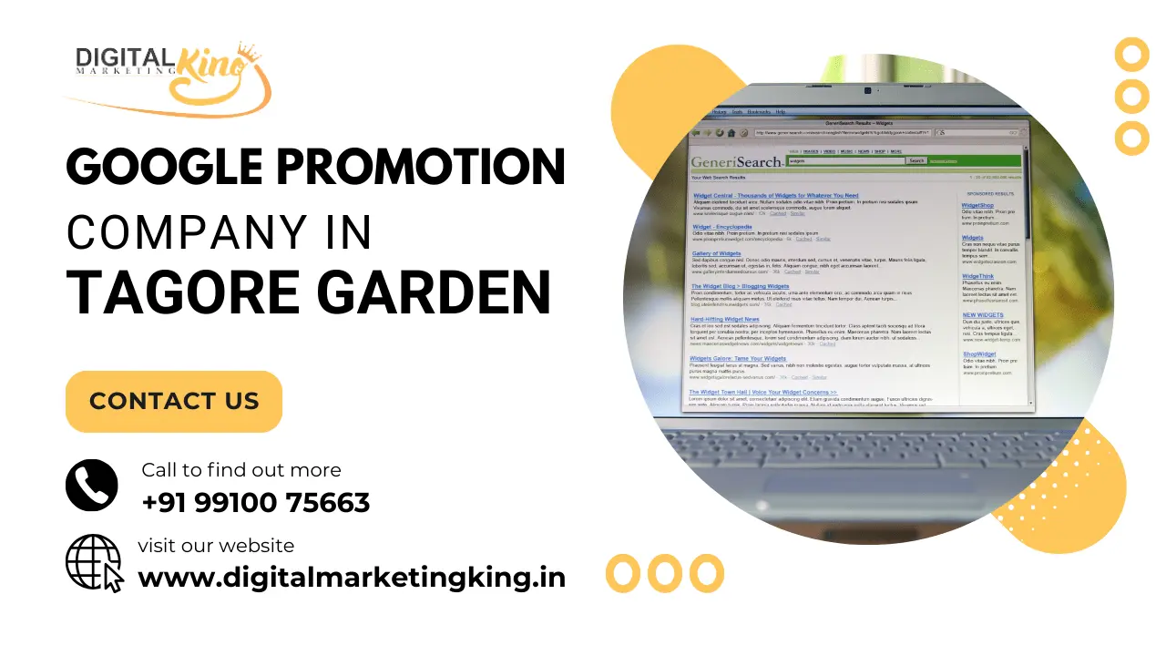 Google Promotion Company in Tagore garden
